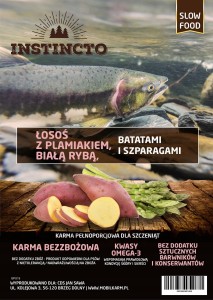 Instincto Karma dla szczeniąt - Łosoś, biała ryba i plamiak