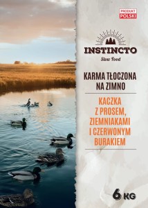 Instincto Premium – Zimnotłoczona Naturalna Sucha Karma dla Psów Kaczka z Prosem, Ziemniakami i Czerwonym Burakiem