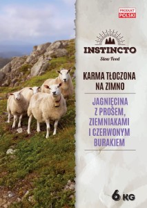 Instincto Premium – Zimnotłoczona Naturalna Sucha Karma dla Psów Jagnięcina z Prosem, Ziemniakami, Czerwonym Burakiem i Jabłkiem